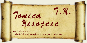 Tomica Misojčić vizit kartica
